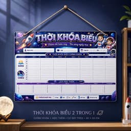 Bảng Thời Khóa Biểu 2 Trong 1 (Tặng Bút Viết Xóa Được) - Khổ 20x30cm Tiện Lợi Ý Nghĩa Cho Bé 3