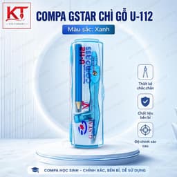 Compa chì gỗ Gstar chính hãng (mã: U-112) bạc, xanh, hồng 3