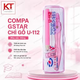 Compa chì gỗ Gstar chính hãng (mã: U-112) bạc, xanh, hồng 4