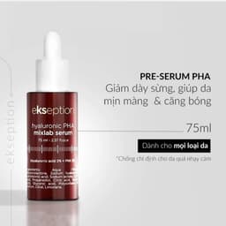 Tinh chất giảm sần làm mềm da Ekseption Hyaluronic PHA mixlab serum 2