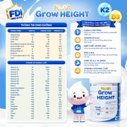 Sữa Nuvi Grow Height 2+ (800G) Hỗ Trợ Phát Triển Chiều Cao Dành Cho Trẻ Trên 2 Tuổi 3
