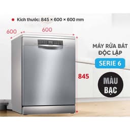 Máy Rửa Bát Bosch SMS6ZCI16E Serie 6 14 Bộ Độc Lập Sấy Zeolith Home Connect Chính Hãng 8