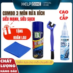 COMBO Bộ vệ sinh xích líp xe đạp siêu sạch, chống han rỉ và hoạt động ổn định hơn - Combo_Ruaxich 1