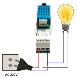Dimmer AC 6000W Bộ Điều Chỉnh Điện Áp Công Suất Lớn 6000W 2
