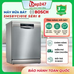 Máy Rửa Bát Bosch SMS8YCI01E Serie 8 14 Bộ Độc Lập Sấy Zeolith PerfectDry Home Connect Chính Hãng 1