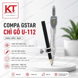 Compa chì gỗ Gstar chính hãng (mã: U-112) bạc, xanh, hồng 7
