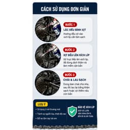 COMBO Bộ vệ sinh xích líp xe đạp siêu sạch, chống han rỉ và hoạt động ổn định hơn - Combo_Ruaxich 6