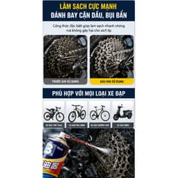 COMBO Bộ vệ sinh xích líp xe đạp siêu sạch, chống han rỉ và hoạt động ổn định hơn - Combo_Ruaxich 5