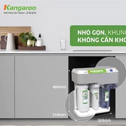 Máy Lọc Nước Kangaroo Hydrogen KGHP10K3 10 Lõi RO Vortex Tạo Nước Hydrogen Khoáng Gốm Công Suất 18L/H Bình Chứa 7L 7