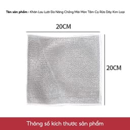 Combo 10-50 Giẻ Rửa Chén Kim Loại Lau Bồn Rửa Bát Cọ Rửa Xoong Nồi Đa Năng,  Không Mài Mòn kdn1511 7