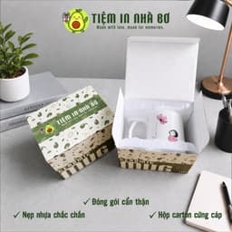 Ly sứ cốc sứ  "Xinh gái làm ơn đừng có buồn" kèm hình dễ thương, Ly sứ in 2 mặt dễ thương, quà tặng sinh nhật bạn gái 3