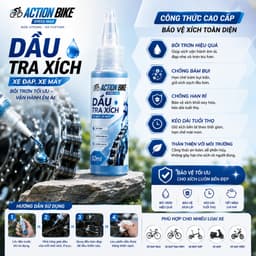 Dầu tra xích xe đạp thể thao, Hãng DAKKIN, Khô Nhanh 120ml, Chống Bẩn, Chống Bụi Xích DX04 3