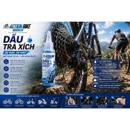 Dầu tra xích xe đạp thể thao, Hãng DAKKIN, Khô Nhanh 120ml, Chống Bẩn, Chống Bụi Xích DX04 6