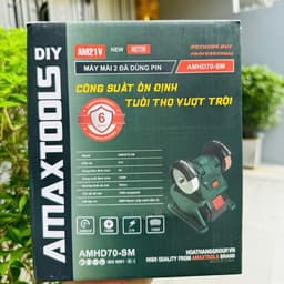 Máy mài 2 đá mini pin Amaxtools AMHD70-SM, Máy mài dao kéo mini đa năng 150W, Đá 70mm, Tốc độ 1500 vòng/phút 6