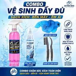 COMBO Vệ sinh bảo dưỡng xích líp siêu sạch, Bộ rửa xích chuyên dụng cho xe đạp tiện lợi - CBVS 2