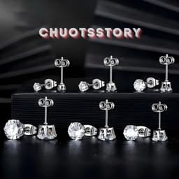 Khuyên tai nam nữ nụ đá trơn, bông tai nam thời trang unisex cá tính - KT208 - ChuotsStory 4