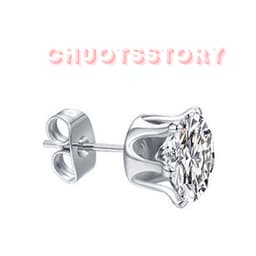 Khuyên tai nam nữ nụ đá trơn, bông tai nam thời trang unisex cá tính - KT208 - ChuotsStory 5