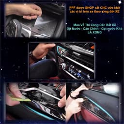 PPF dán bảo vệ cần số + màn hình cho Yaris Cross, miếng dán bảo vệ nội thất ô tô 7