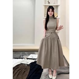 Chân Váy Nữ Form Xòe Cạp Cao Có Túi - Váy Dài Nữ Dáng Rộng Thanh Lịch Dễ Phối Đồ 3