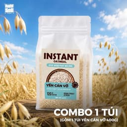 Yến Mạch Cán Vỡ Nguyên Liệu Nhập Khẩu Nga Giàu Dinh Dưỡng Dùng Ngâm Qua Đêm Eatclean 5