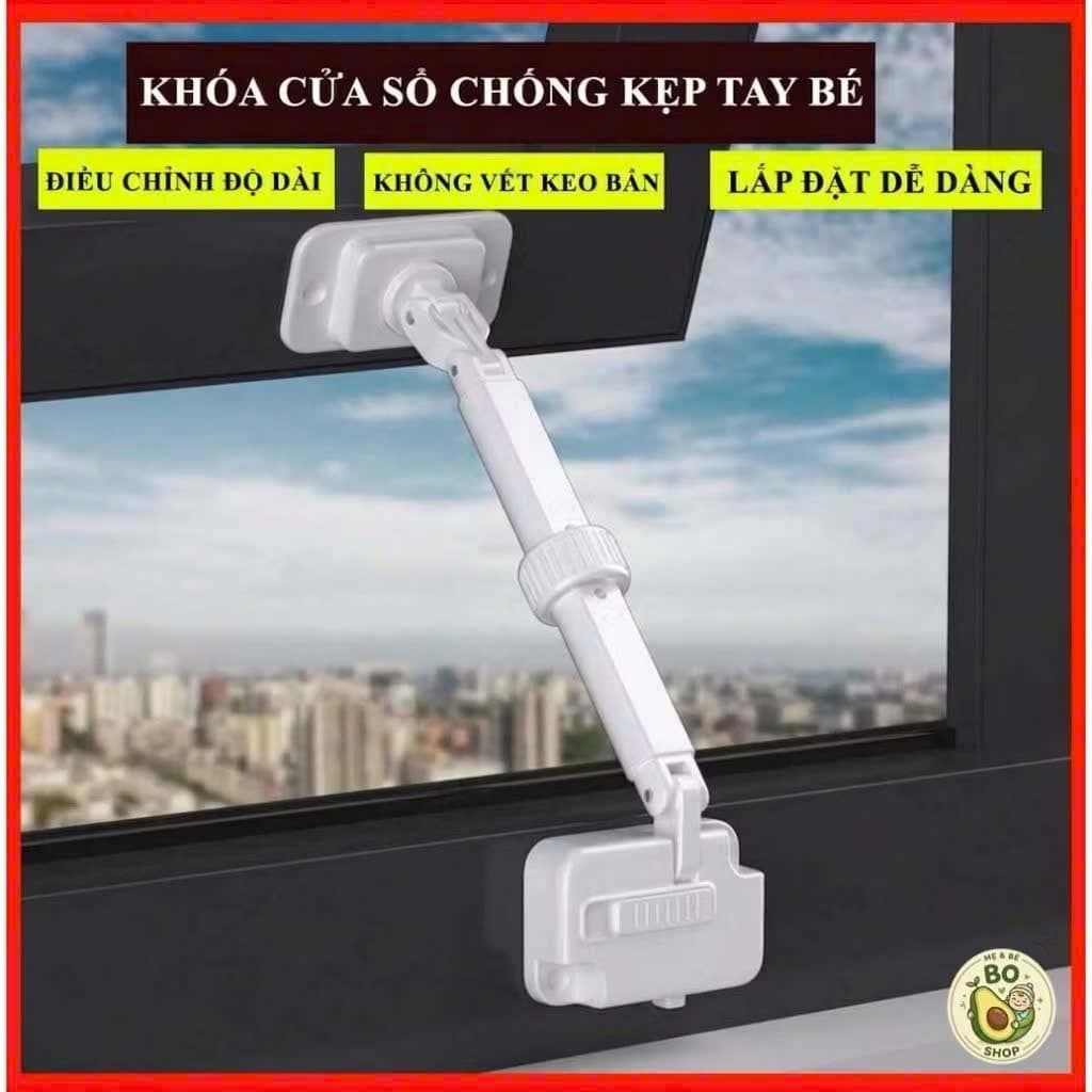 Khóa Cửa Sổ Thanh Chắn Định Vị Chống Ngã Cửa Sổ Chung Cư, Chốt Cửa Sổ Bảo Vệ Bé An Toàn