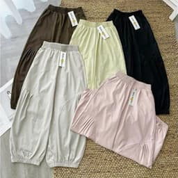[FORM NẤM] Combo 2 Quần Nữ Dáng Bom Ống Rộng Bo Gấu Chất Gió - Quần Dài Nữ Form Rộng Dễ Phối Đồ Mặc Hằng Ngày Q8 7