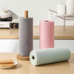Cuộn Khăn Vải Lau Bếp Chống Dầu Mỡ Siêu Thấm Hút, Khăn Lau Bếp Đa Năng Tái Sử Dụng Nhiều Lần 8