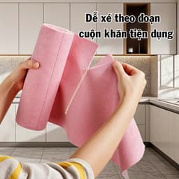 Cuộn Khăn Vải Lau Bếp Chống Dầu Mỡ Siêu Thấm Hút, Khăn Lau Bếp Đa Năng Tái Sử Dụng Nhiều Lần 5
