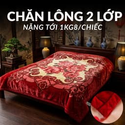 {ảnh thật ] Chăn Lông Tuyết Nhung 2kg Mẫu Mới 2026 - Không rụng lông, Siêu Nhẹ Siêu Ấm Cho Mùa Đại Hàn 1