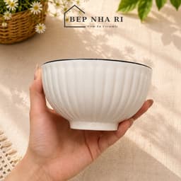 [ BepNhaRi ] Bộ Mặt Trời Gốm Sứ Màu Trắng Viền Đen - Tinh Tế Cho Không Gian Thờ Cúng Gia Tiên 7