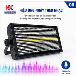 Đèn Strobe Đèn chớp led NIKA LED trắng dải LED vàng DMX cảm ứng âm thanh sân khấu, sự kiện 1