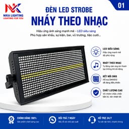 Đèn Strobe Đèn chớp led NIKA LED trắng dải LED vàng DMX cảm ứng âm thanh sân khấu, sự kiện 4