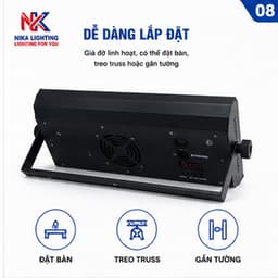 Đèn Strobe Đèn chớp led NIKA LED trắng dải LED vàng DMX cảm ứng âm thanh sân khấu, sự kiện 8