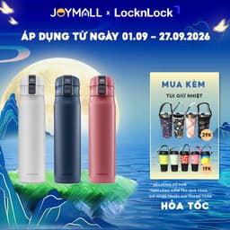 Bình Giữ Nhiệt LocknLock LHC6150 480ml, Hàng Chính Hãng, Nắp Bật Một Chạm, Thép Không Gỉ - JoyMall 1