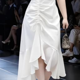 MẬP STYLE (47-90 KG) ĐẦM TRẮNG NHÚN EO, CHẤT COTTON HÀ LAN CO GIÃN, FORM NHÚN EO THON GỌN 3