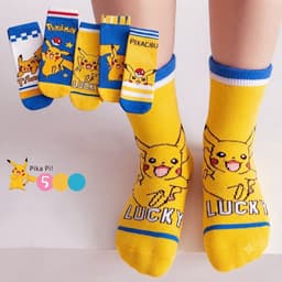 Tất vớ hoạt hình Pokemon Pikachu tổng hợp cho bé Thu Đông 3