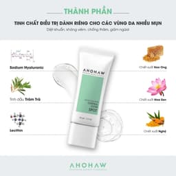 Kem dưỡng ẩm giảm mụn trứng cá Ahohwa Acless Solution Control Clear Cream 4