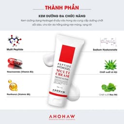 Kem dưỡng peptide phục hồi cải thiện nếp nhăn Ahohwa Prestige Solution Peptide Hydrogel Multi Cream 6
