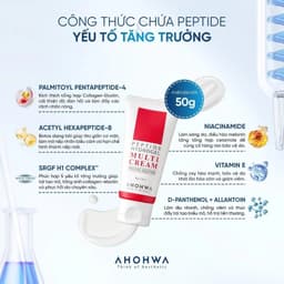Kem dưỡng peptide phục hồi cải thiện nếp nhăn Ahohwa Prestige Solution Peptide Hydrogel Multi Cream 8