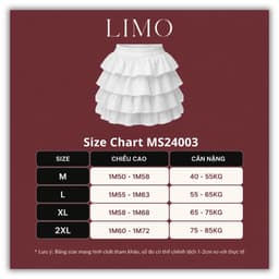 [Có Bigsize 45-85k] Chân Váy Xòe Tầng Nữ LIMO Có Quần Bảo Hộ Chân Váy Voan Lụa Bèo Tầng Đẹp MS24003 8