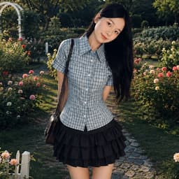 [Có Bigsize 45-85k] Chân Váy Xòe Tầng Nữ LIMO Có Quần Bảo Hộ Chân Váy Voan Lụa Bèo Tầng Đẹp MS24003 2