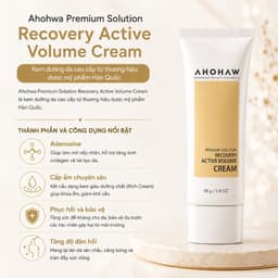 Kem dưỡng cân bằng ẩm phục hồi chống lão hóa Ahohwa Premium Solution Recovery Active Volume Cream 3