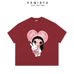 Áo Thun BOXY Local Brand VEQISTU "Hoạt Hình Cartoon", Áo Thun Boxy Form Rộng Unisex 250Gsm Cotton 3