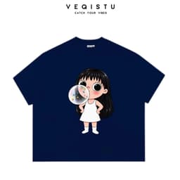 Áo Thun BOXY Local Brand VEQISTU "Hoạt Hình Cartoon", Áo Thun Boxy Form Rộng Unisex 250Gsm Cotton 6