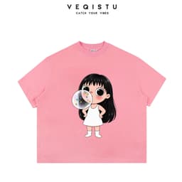 Áo Thun BOXY Local Brand VEQISTU "Hoạt Hình Cartoon", Áo Thun Boxy Form Rộng Unisex 250Gsm Cotton 4