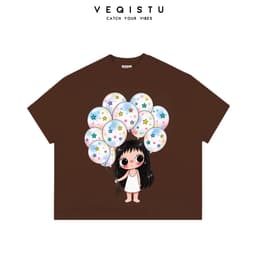 Áo Thun BOXY Local Brand VEQISTU "Hoạt Hình Cartoon", Áo Thun Boxy Form Rộng Unisex 250Gsm Cotton 8