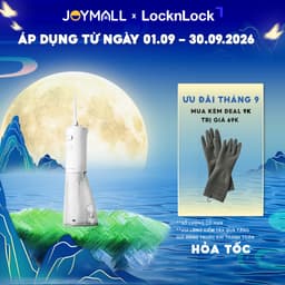 Máy Tăm Nước LocknLock ENR164WHT 300ml, Hàng Chính Hãng, 3 Chế Độ, Chống Nước IPX7 - JoyMall 1