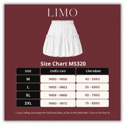 [Có Bigsize 45-85kg] Chân Váy Bí LIMO 2 Lớp Dáng Phồng Ngắn Kèm Quần Bảo Hộ Có Nơ Dễ Thương MS320 9