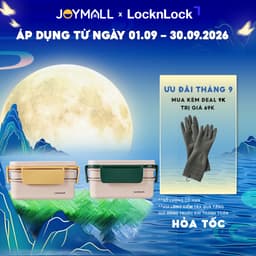 Hộp Cơm Inox 2 Tầng LocknLock LCB500 1.6L, Hàng Chính Hãng, Chia Ngăn, Thép Không Gỉ – JoyMall 1
