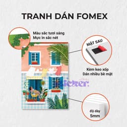 Tranh dán tường fomex, 2027,Goat, New Year, sẵn keo dán 2 mặt, nhận in theo yêu cầu. 3